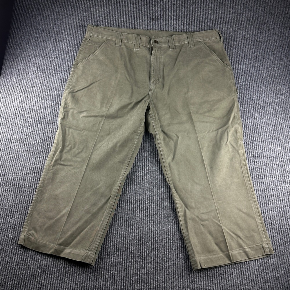Carhartt B324-ARG Relaxed Fit Carpenter Pants Army Green Mens 44x30 (Actual 24)